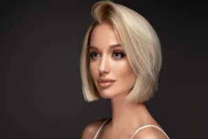 Woman with great results after facial implants in Mesa, AZ